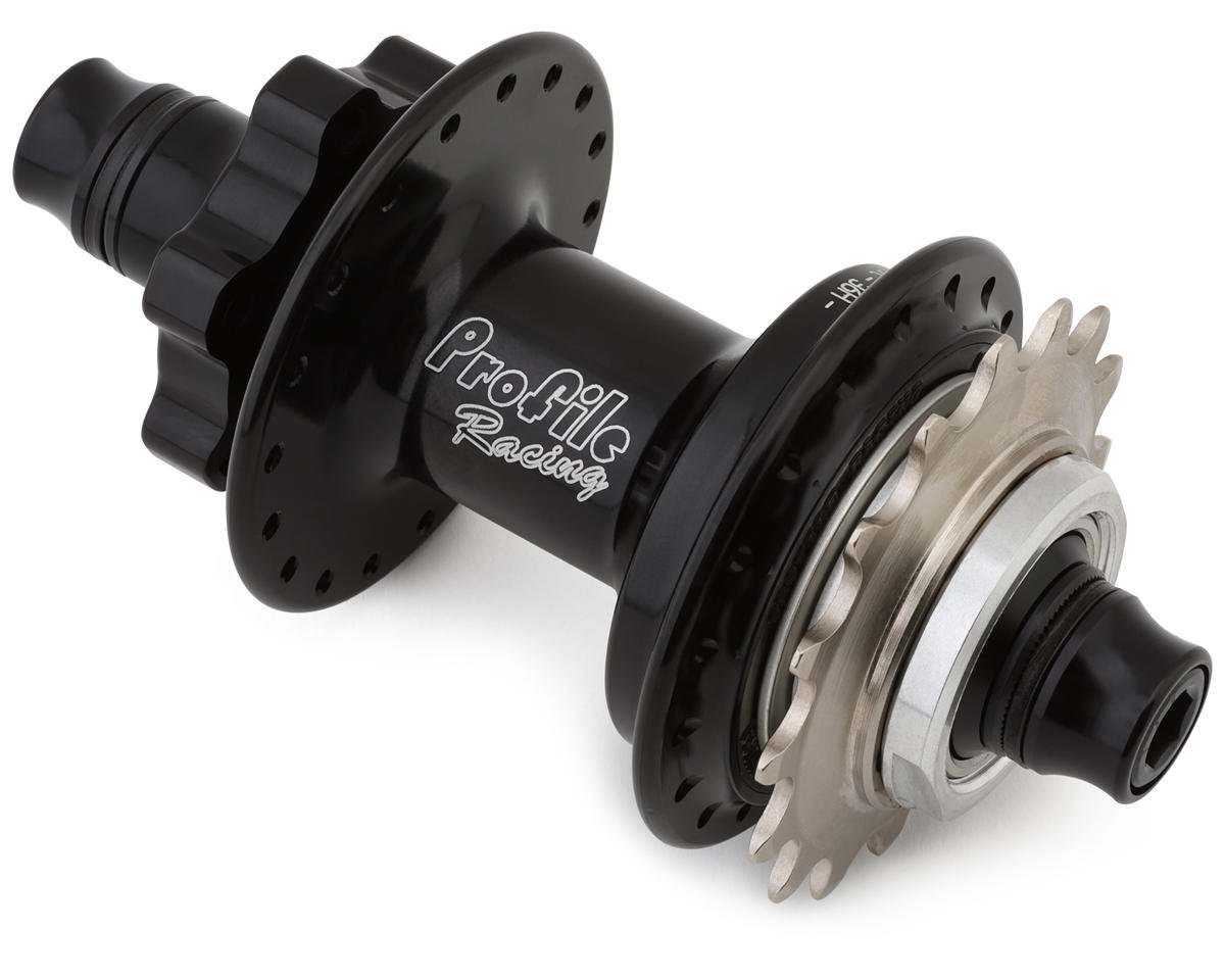 Profile Racing Elite Disc Cassette Rear Hub (Black) (3/8