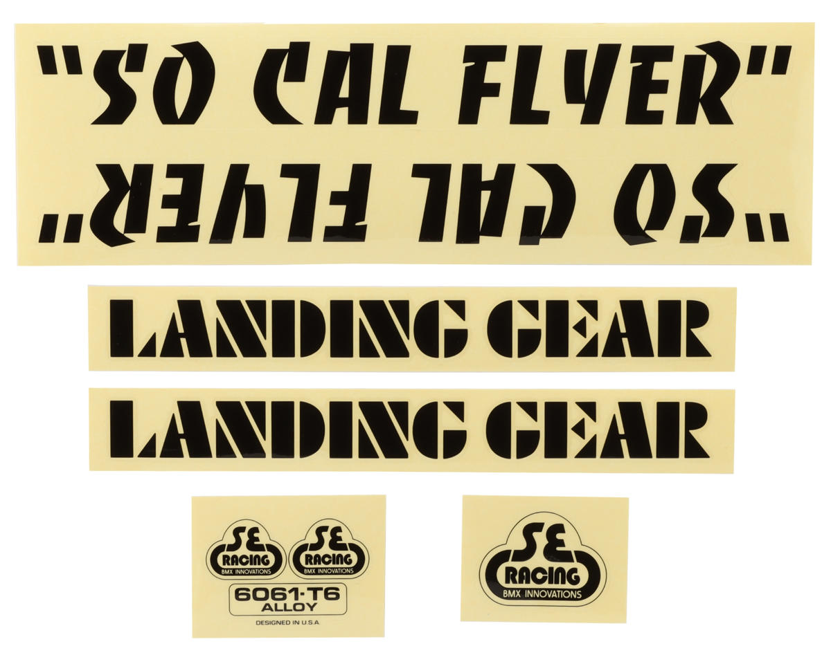 Se Racing So Cal Flyer Decal Set Black Dans Comp