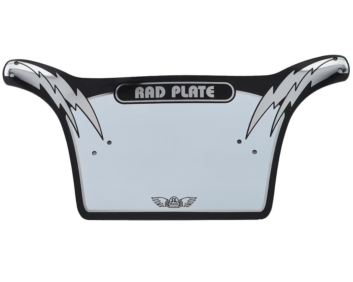 SE Racing Rad Number Plate Black Chrome Pro Dan s Comp